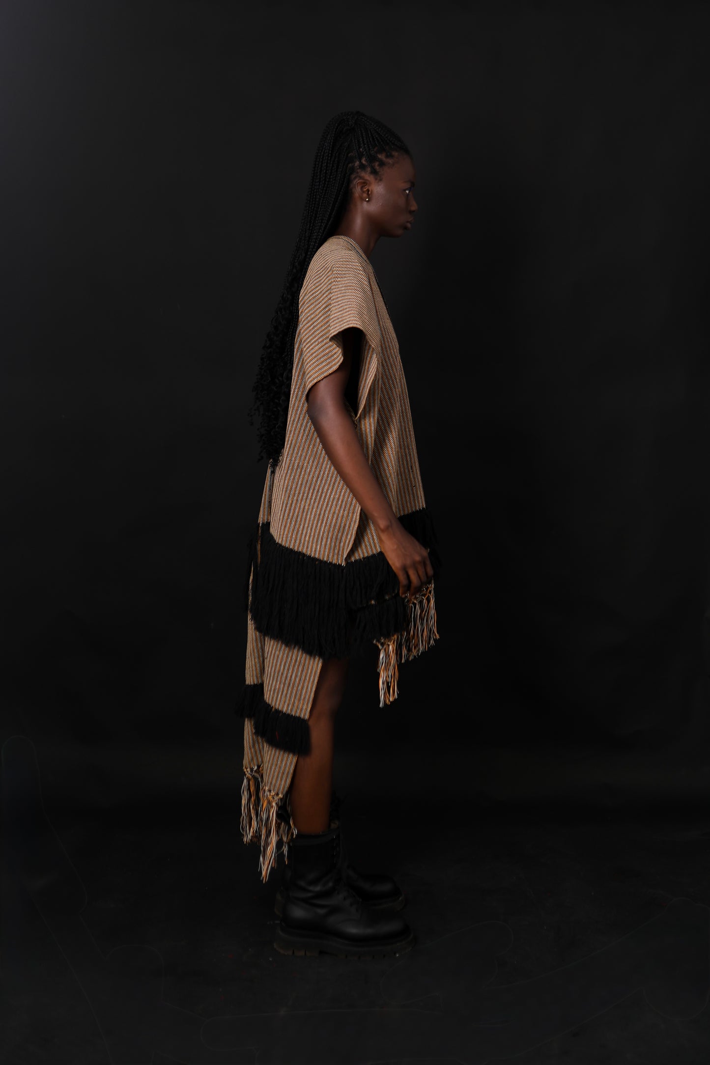 Amma High Low Multi Color Stripe