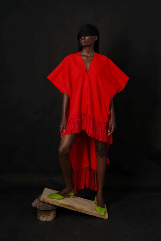 Amma High Low Red