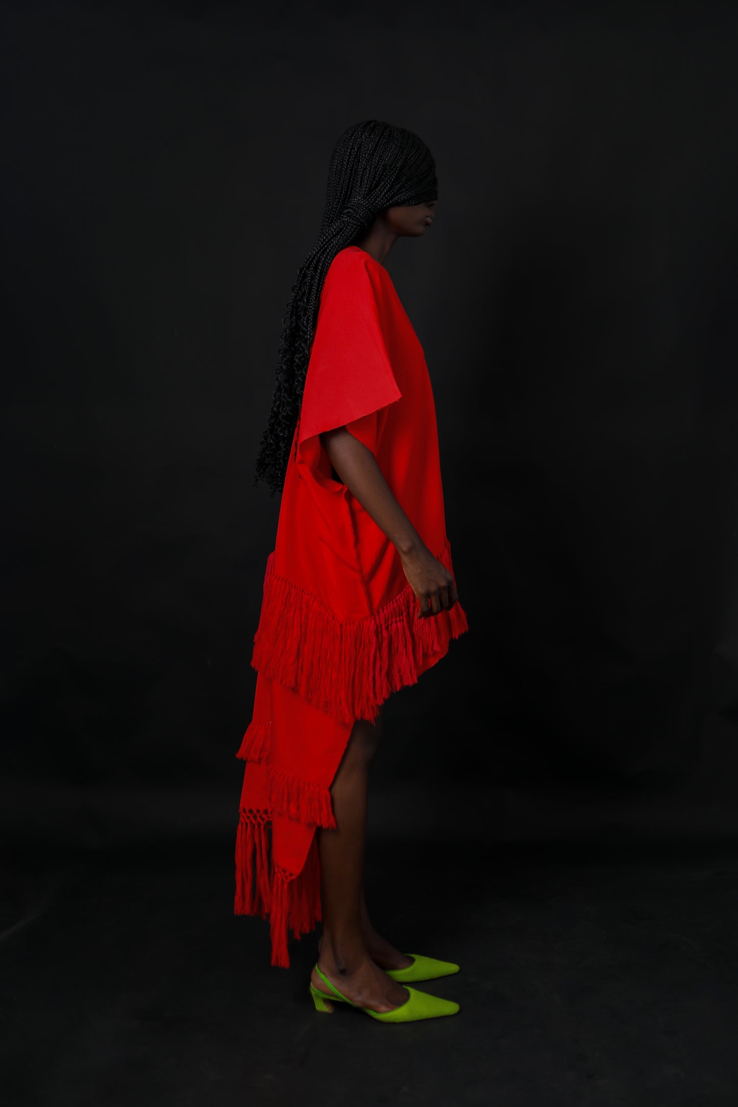 Amma High Low Red