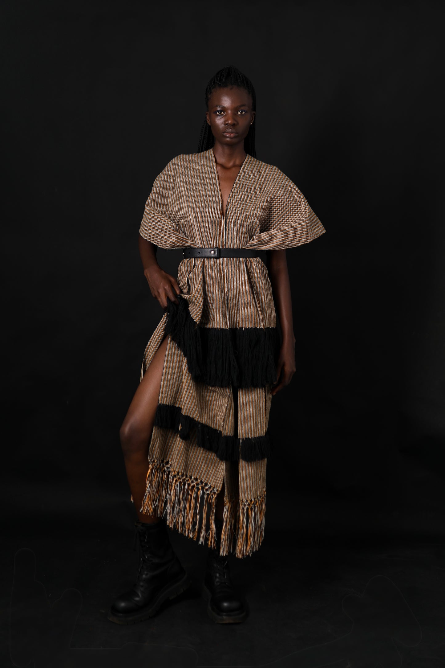 Amma long Multi Color Stripe