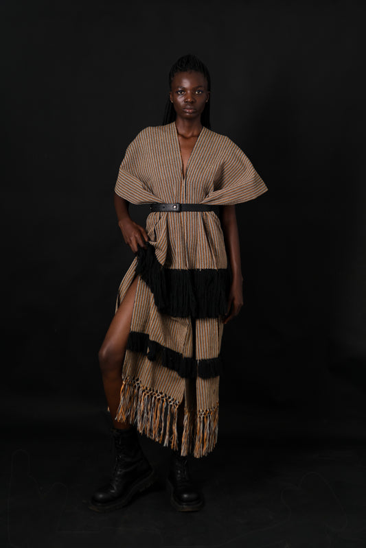 Amma long Multi Color Stripe