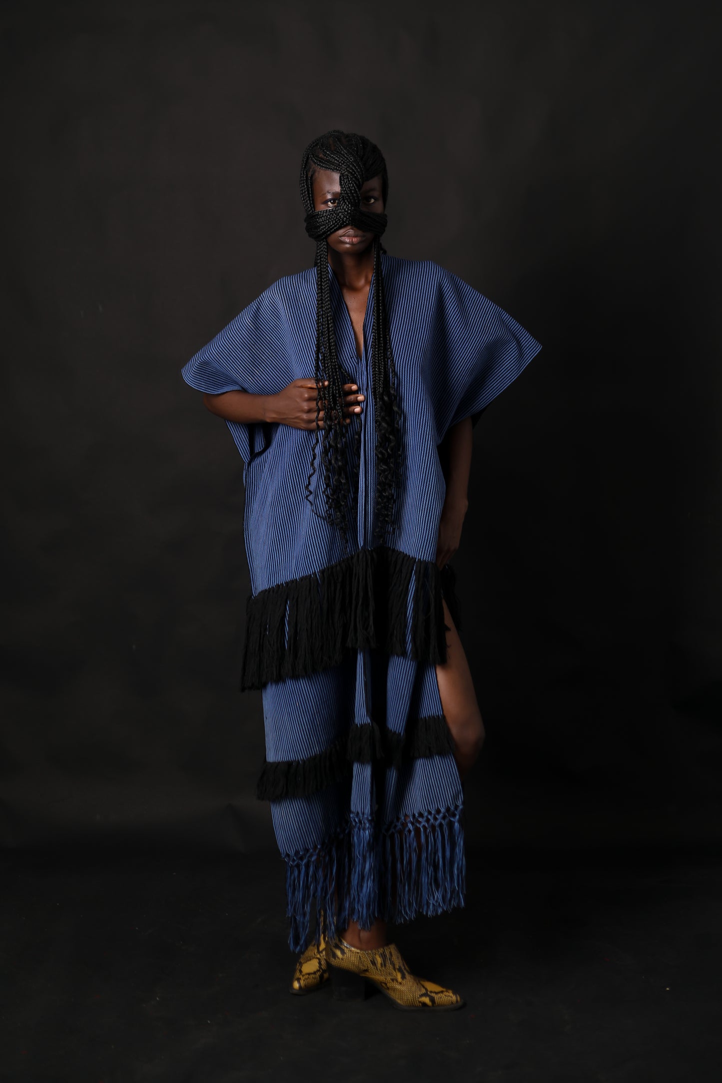 Amma Blue Stripe Long