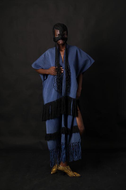 Amma Blue Stripe Long