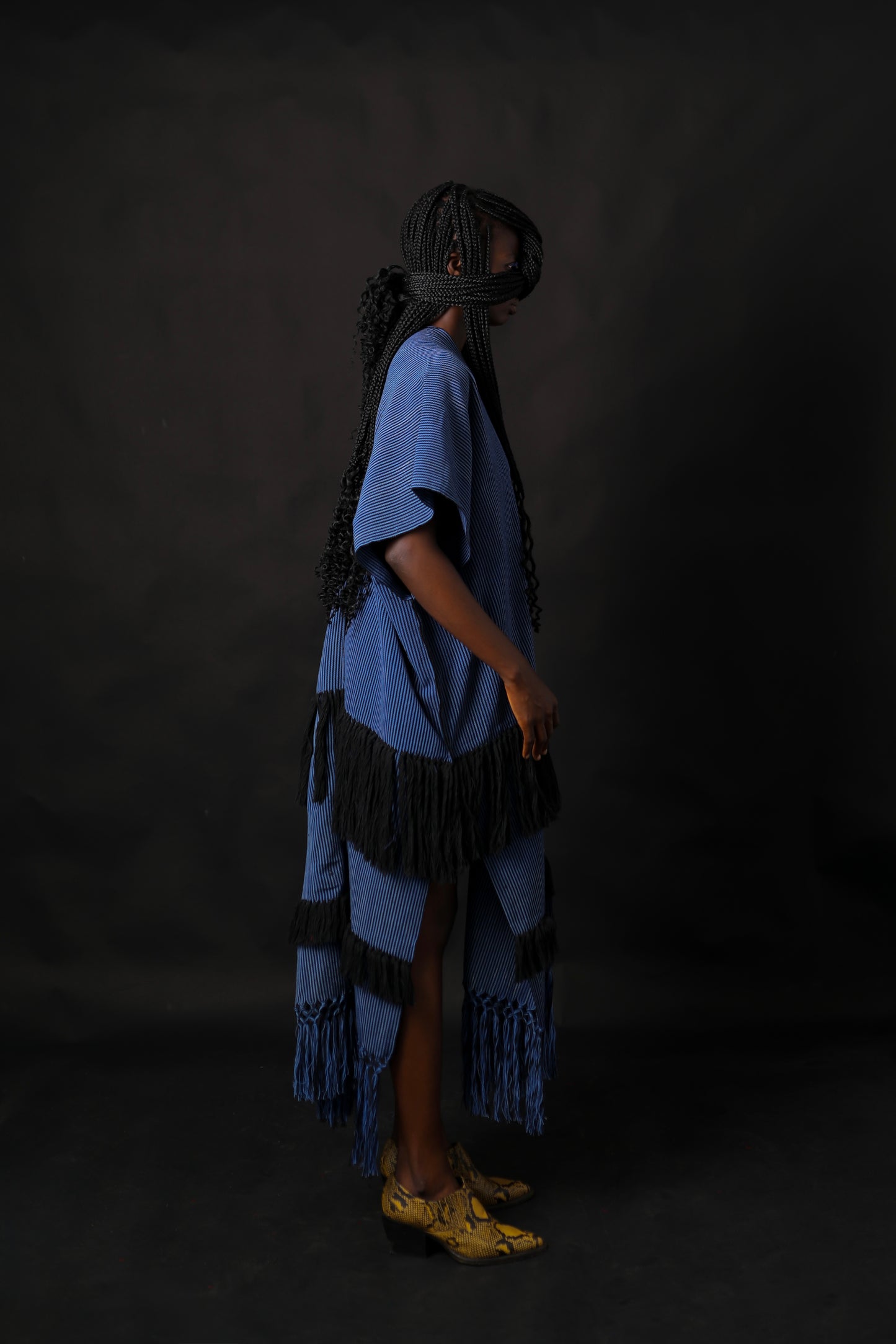 Amma Blue Stripe Long